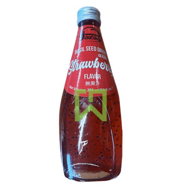 Basil Seed Drink With Strawberry Flavor Jazaa 290ml